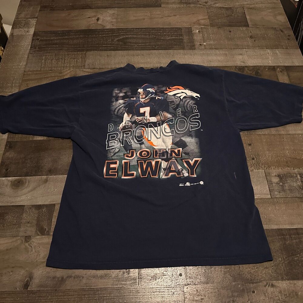 Denver Broncos XL John Elway #7 1998 Jersey Type Shirt By Sport Attack, QB CLUB